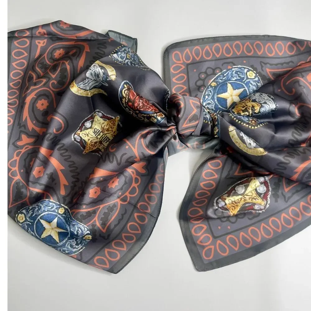 Buckles & Badges Wild Rag | Silk Rayon Western Scarf